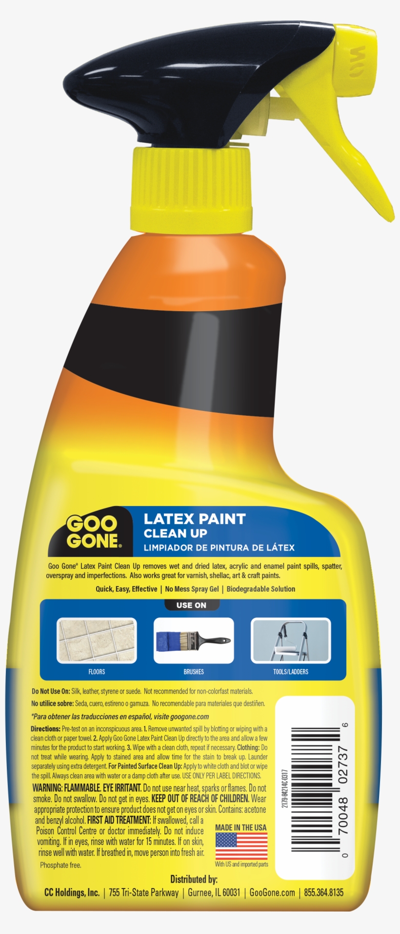 Goo Gone Latex Paint Clean-up, Perfect For Spills And - Goo Gone, transparent png #9154679