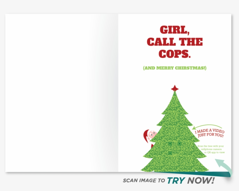 He Sees You Christmas Card He Sees You Christmas Card - Christmas Tree, transparent png #9154727