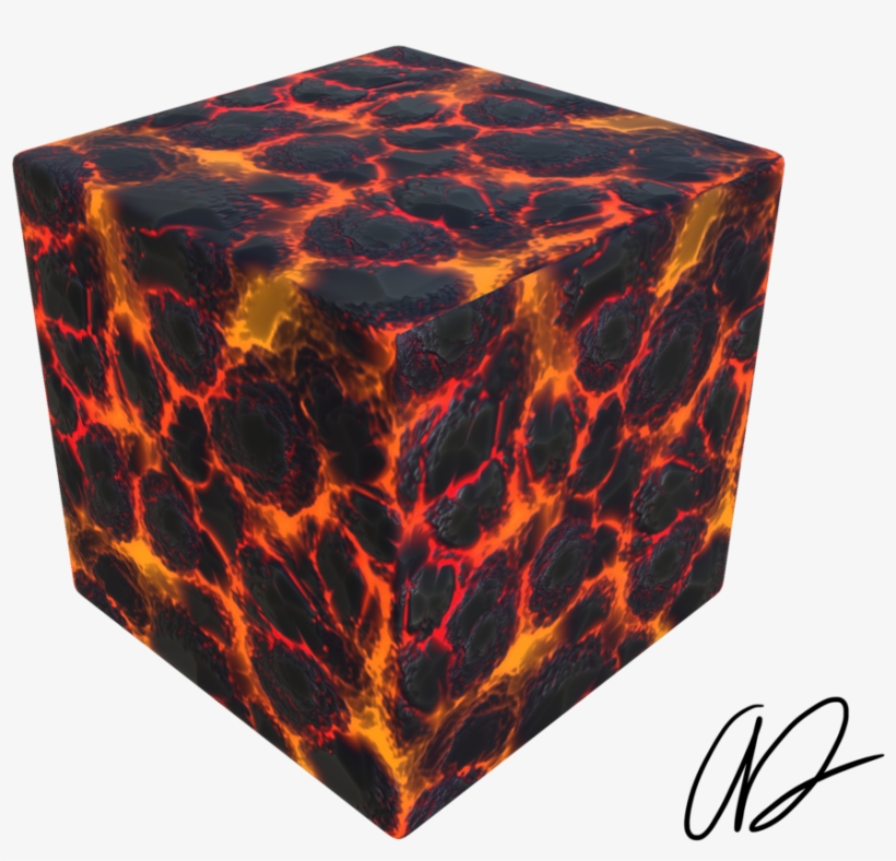 Styalized Lava Texture 04 - Box, transparent png #9155995