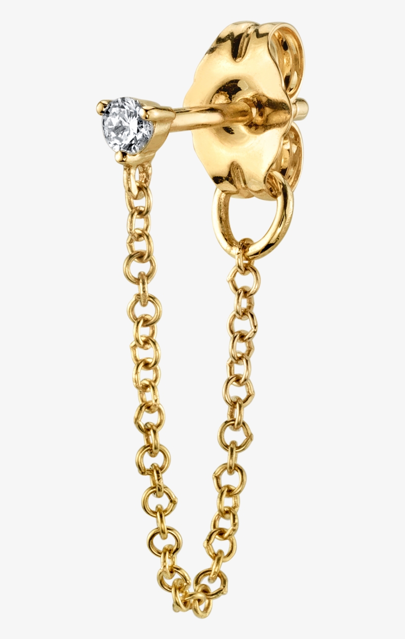 Diamond Chain Earring - Chain, transparent png #9156086