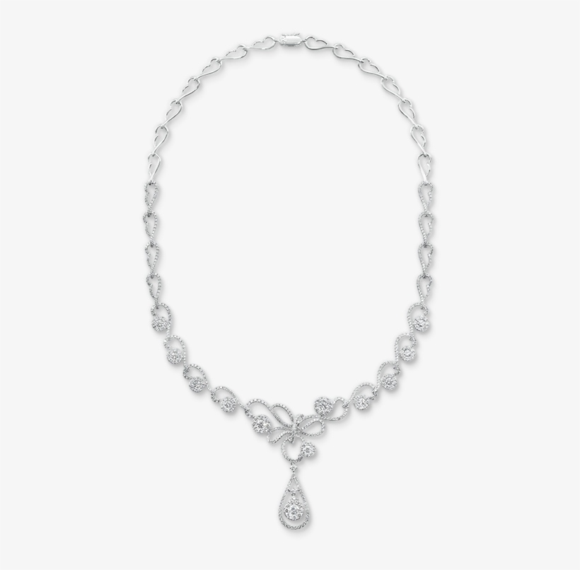 Whimsical Pear Drop Diamond Necklace - Necklace, transparent png #9156152