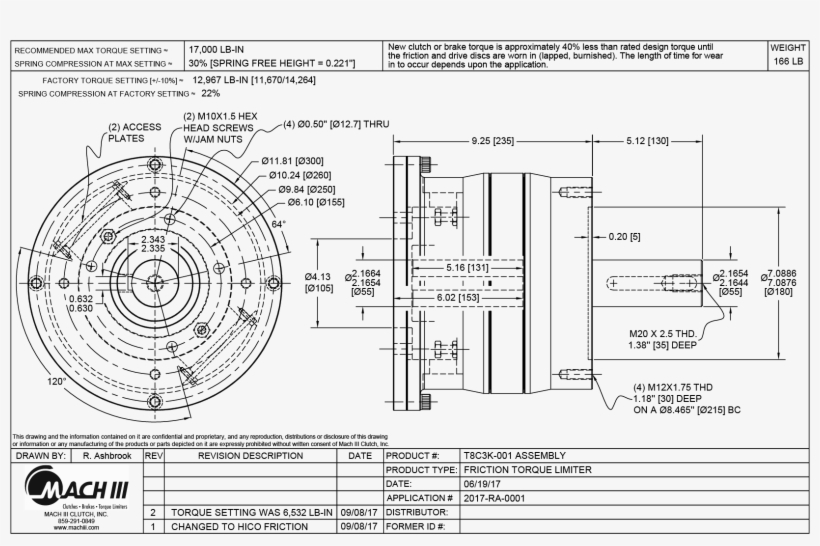 T8c2k001 Mechanical Torque Limiter Cad Drawing Courtesy Technical Drawing Free Transparent