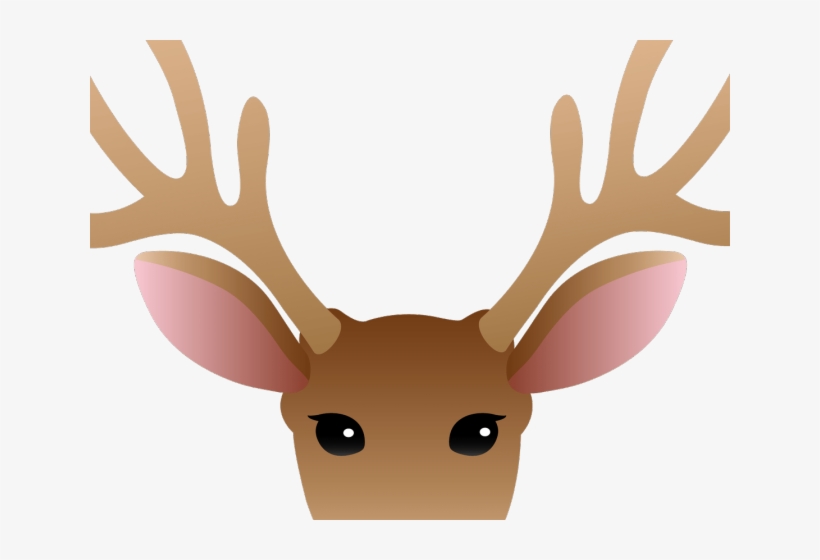 Buck Clipart Moose Head - Cartoon Deer Head Clipart, transparent png #9156847