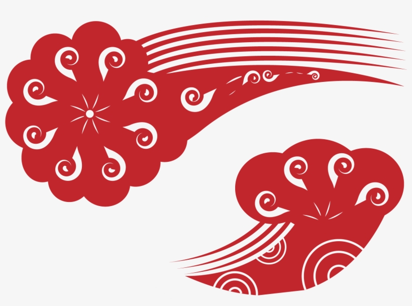 Xiangyun Chinese Style Paper Cut Wooden Comb Element - Illustration, transparent png #9156988
