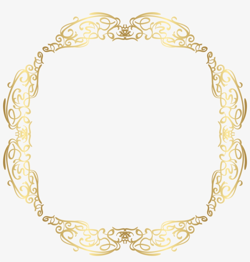 Border Frame Clip Art Png Gold Image, transparent png #9157085
