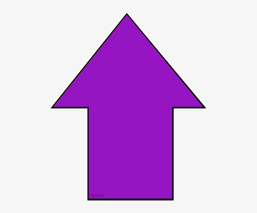 Purple Arrow - Up Arrow Clip Art Free, transparent png #9157501
