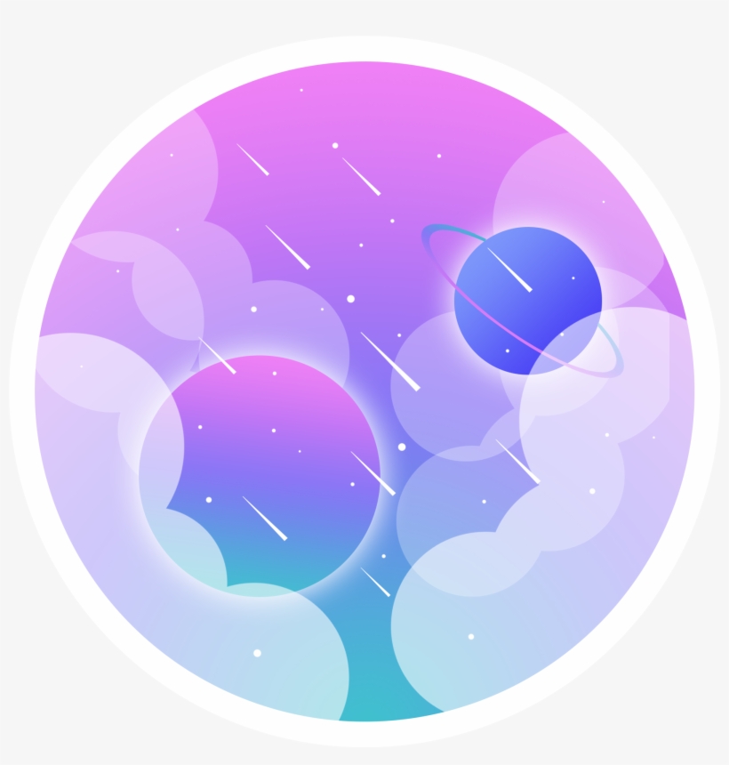 Planeta Céu Estrelado Meteoro Original Png E Psd - Circle, transparent png #9157581