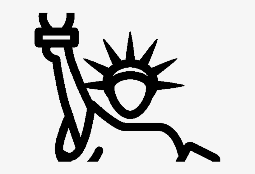 Statue Of Liberty Clipart Liberty Symbol - Statue Of Liberty Icon Png, transparent png #9158386