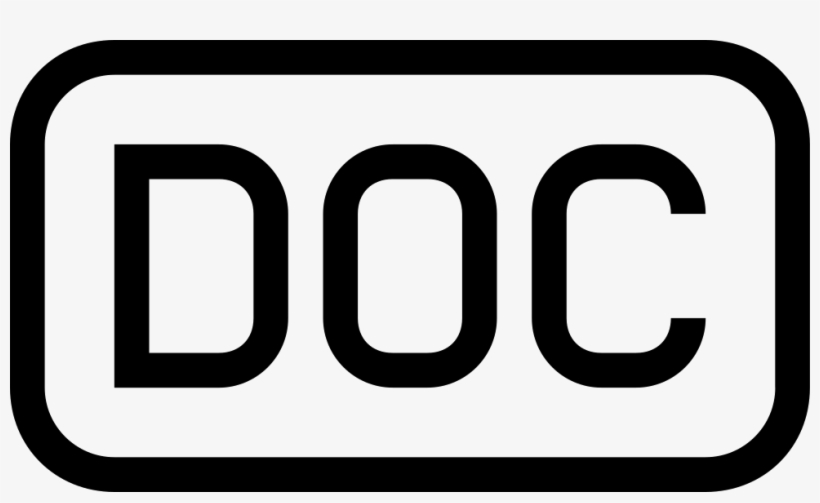 Doc Outlined Interface Symbol Of Rounded Rectangle, transparent png #9158424