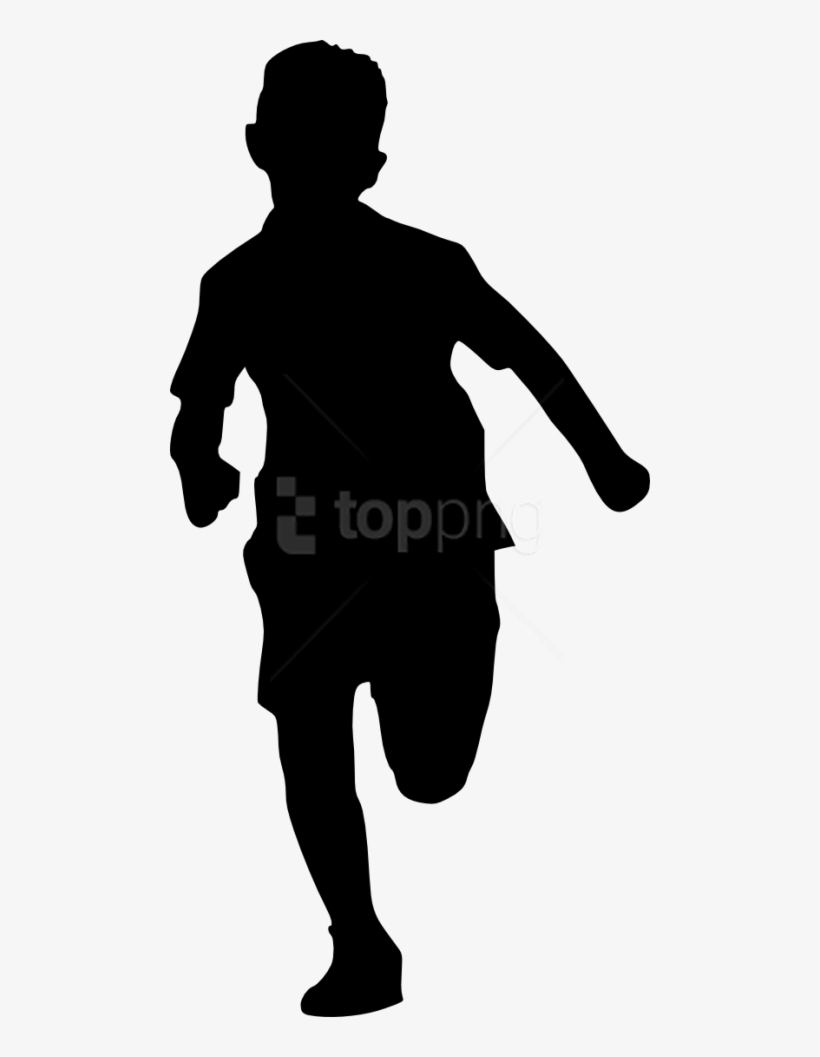 Free Png Kid Running Silhouette Png - Boy Silhouette Transparent Background, transparent png #9158427