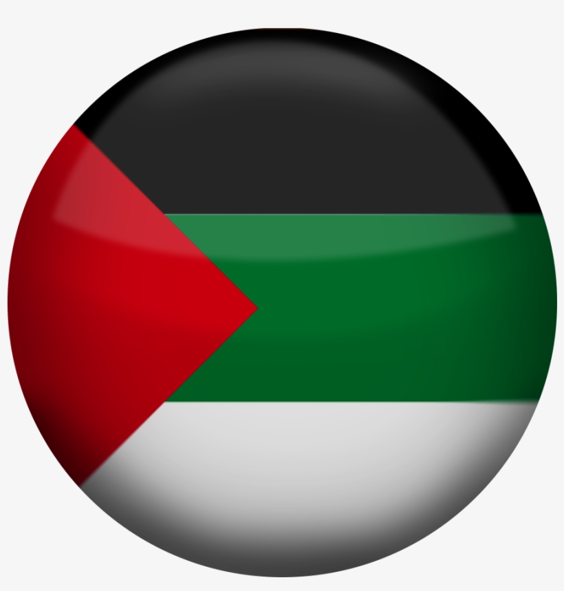 Arabic Flag Button - Circle, transparent png #9158458