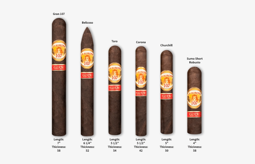 La Aurora 107 Maduro - Gas, transparent png #9158637