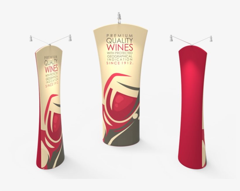Curved Top Tension Fabric Banner Stand - Tension Fabric Curved Tension Banner Stands Png, transparent png #9158682