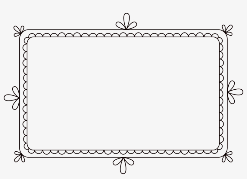 Square Scalloped Edge Clipart - Label Frames Png, transparent png #9158717