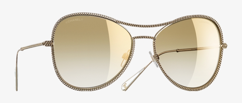 Aviator Sunglasses-sheet - Chanel All Around Crystal Aviators, transparent png #9159482