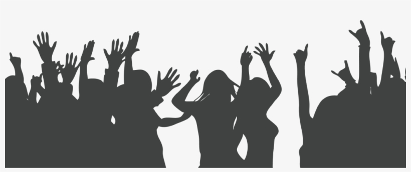 Illustrator Footer - Audience Silhouette, transparent png #9160515