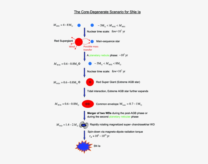 A Schematic Summary Of The Core Degenerate Scenario - Diagram, transparent png #9161263