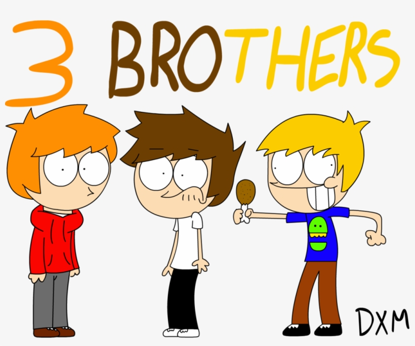 Brother Clipart - Three Brothers Cartoon, transparent png #9161777
