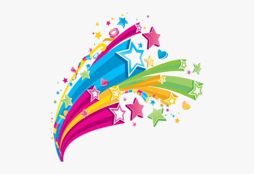 Download Shooting Star Clipart Transparent Background Colorful Stars Free Transparent Png Download Pngkey