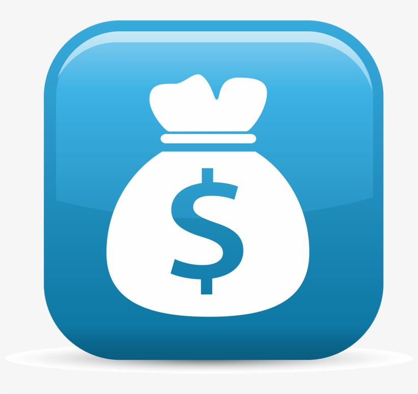 Bag Of Money Elements Glossy Icon Mjrec2ud L - Number, transparent png #9162058