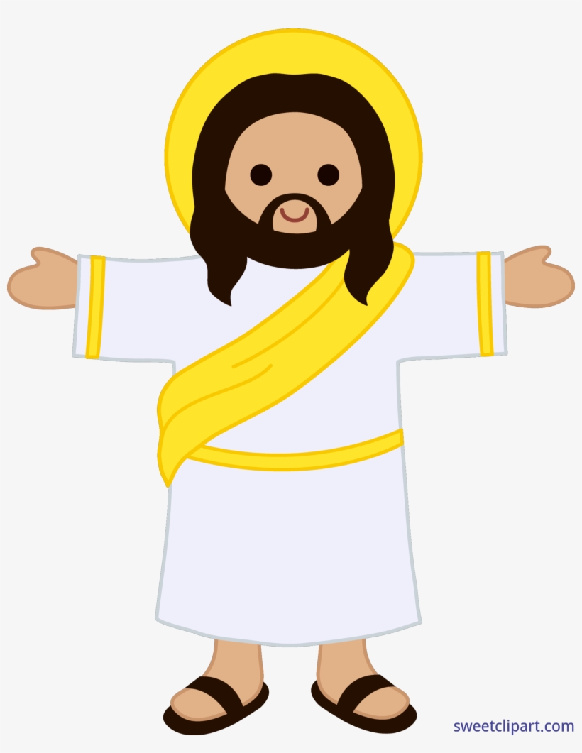 Cute Jesus Christ Clip Art - Jesus Clipart, transparent png #9162257