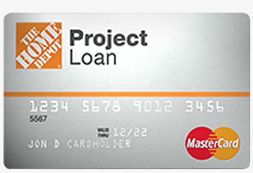Home Depot Project Loan Credit Card - Home Depot, transparent png #9162771