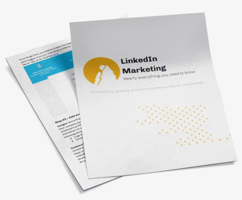 Get A Copy Of The Linkedin Marketing Guide Sent To - Brochure, transparent png #9162804