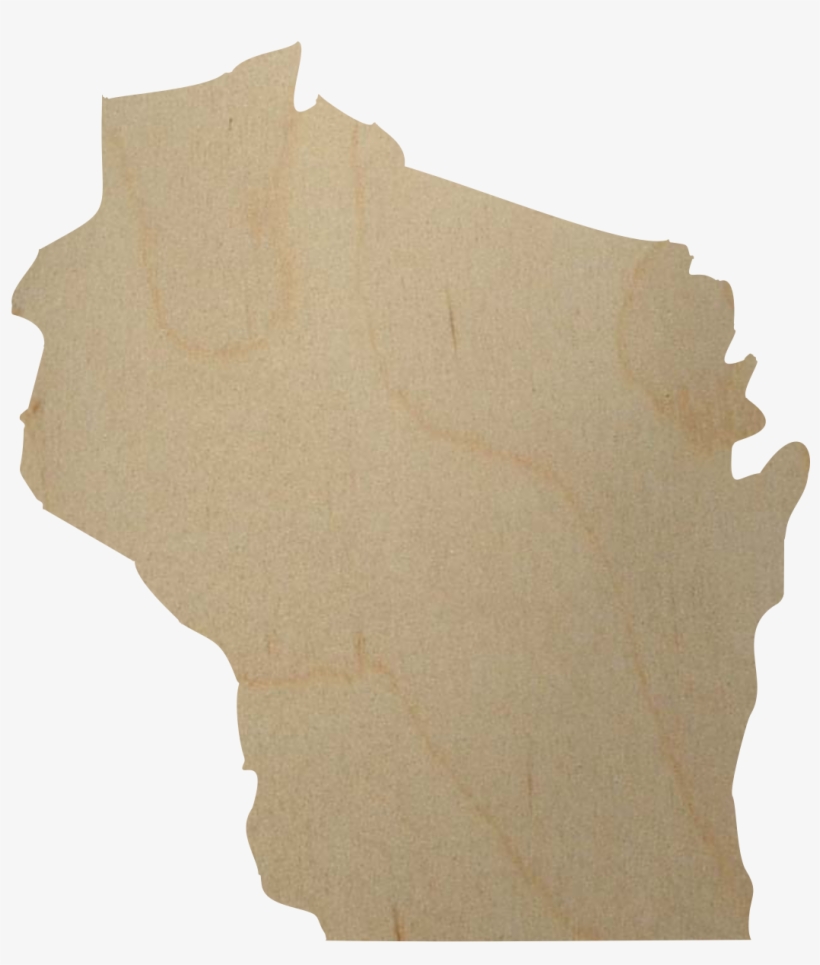 Wisconsin State Wood Cutout - Tree, transparent png #9163023
