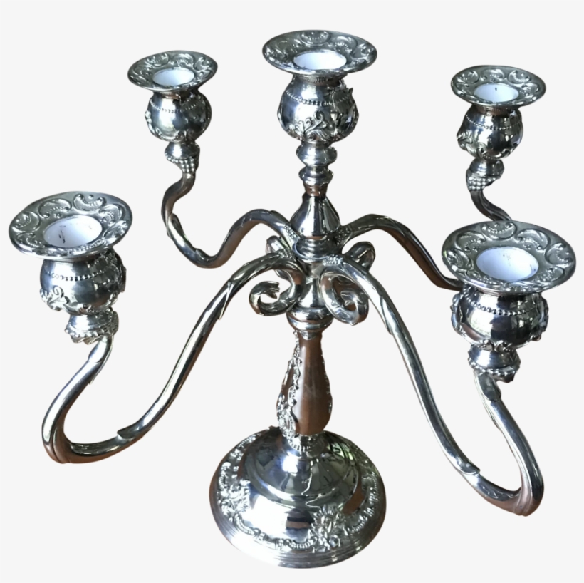 Silver Candle Holder Ikea Christening Value - Antique, transparent png #9163754