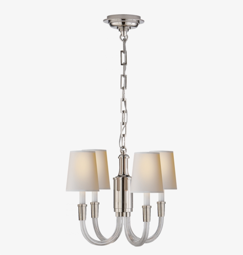 Vivian Mini Chandelier In Polished Nickel With N - Chandelier, transparent png #9163881