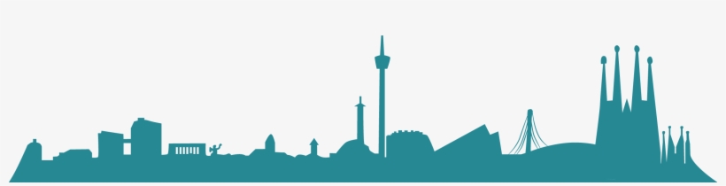 Barcelona Skyline Png - Barcelona City Skyline Png, transparent png #9164399