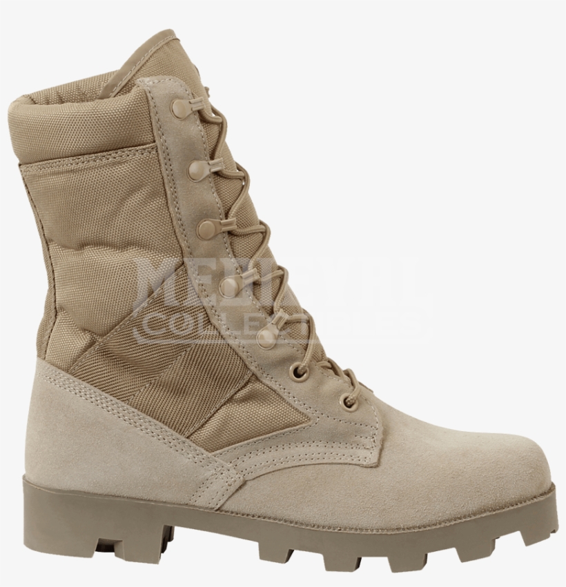 Canvas Boots Desert Army, transparent png #9164451