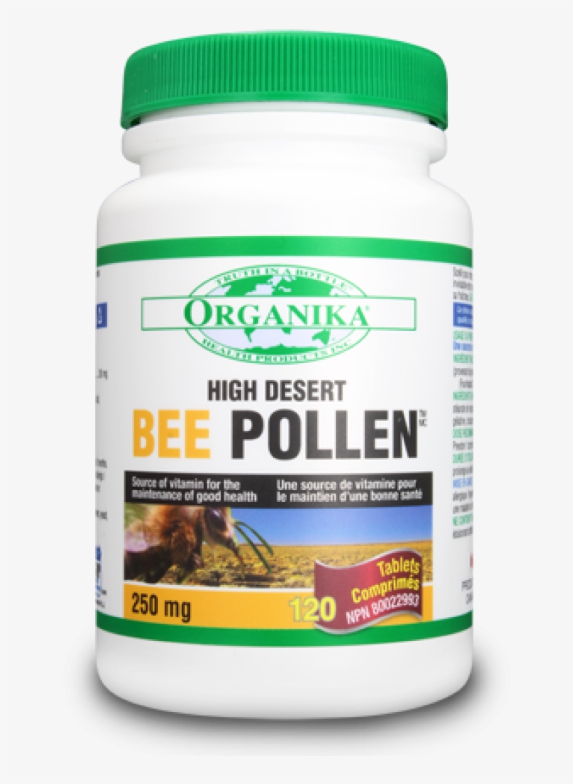 Organika Bee Pollen 250mg, 120 Tablets - Organika Pacific Salmon Oil, transparent png #9164457