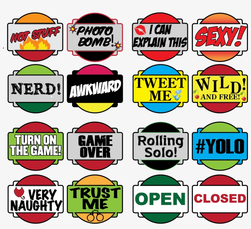 Funny Props Cse Home Ⓒ - Open And Closed Signs, transparent png #9164577