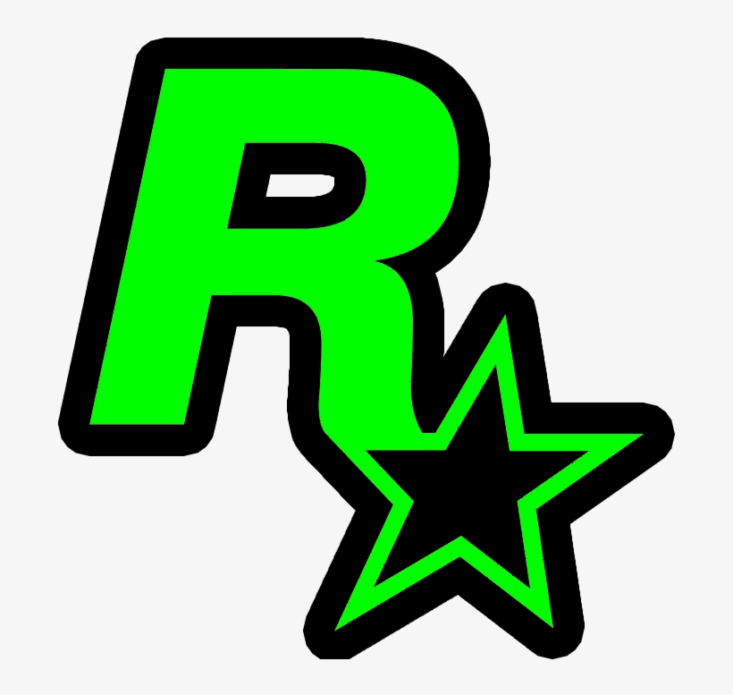 Logo - Hunterp13 - Rockstar Games Logo White Png, transparent png #9164617