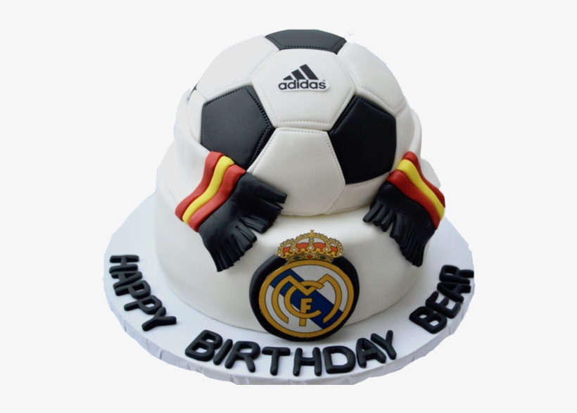 Real Madrid Fc Soccer Red Velvet Cake With An Adidas - Real Madrid, transparent png #9164783