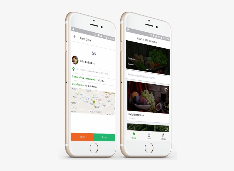 How Postmates Clone App Works - Iphone, transparent png #9164789