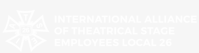 Iatse26 Logo Montserrat White Iatse - Iatse, transparent png #9164869