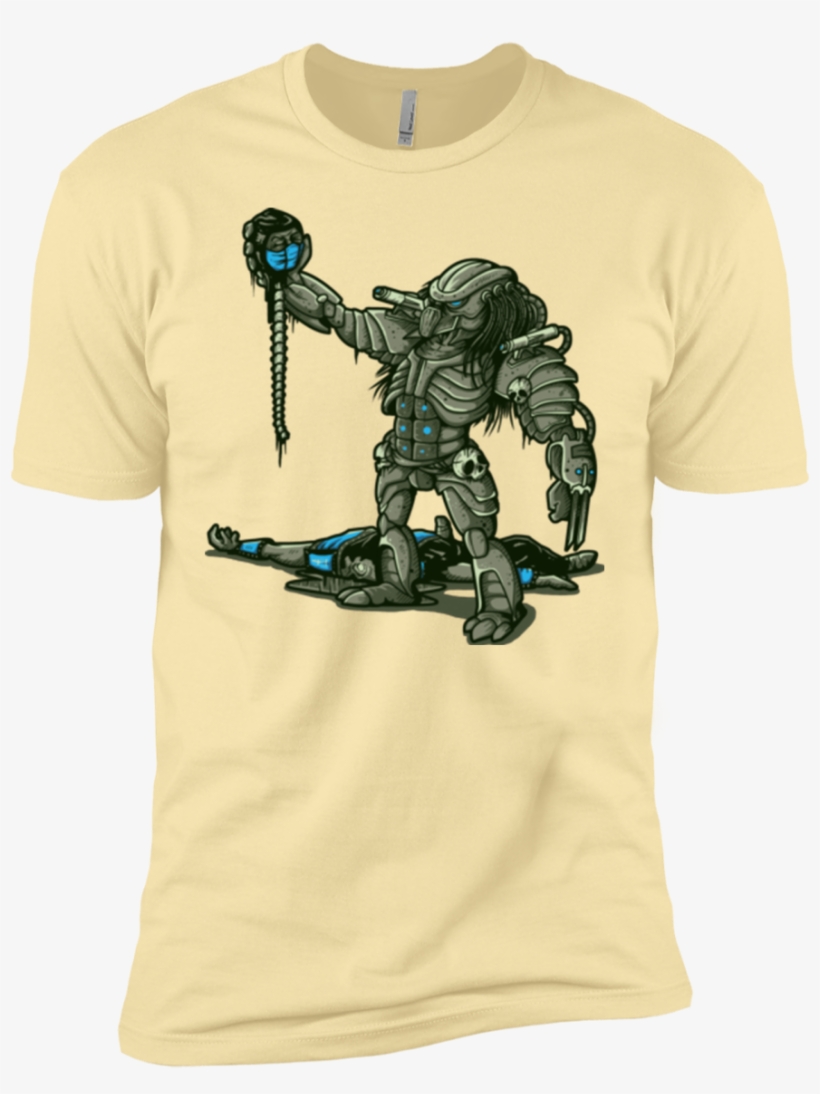 Fatality Men's Premium T-shirt - Military Robot, transparent png #9166113