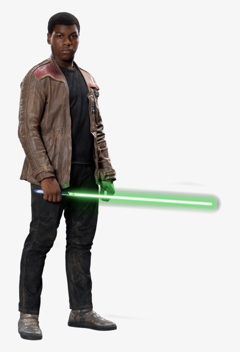 Green Lightsaber Png - Finn Star Wars Png, transparent png #9166195