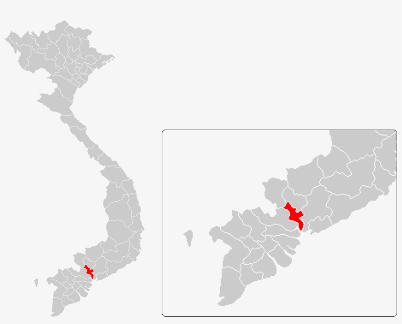 Saigon - Vietnam Map Provinces Vector, transparent png #9167053