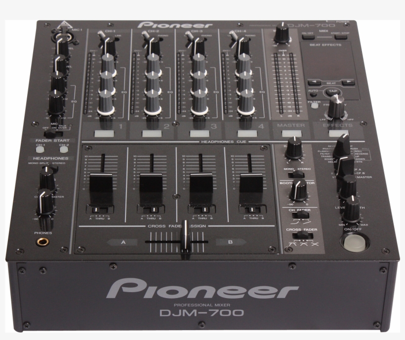 Pioneer Djm 700 4 Channel Digital Dj Mixer With Effects - Pioneer Djm 700 K, transparent png #9167388