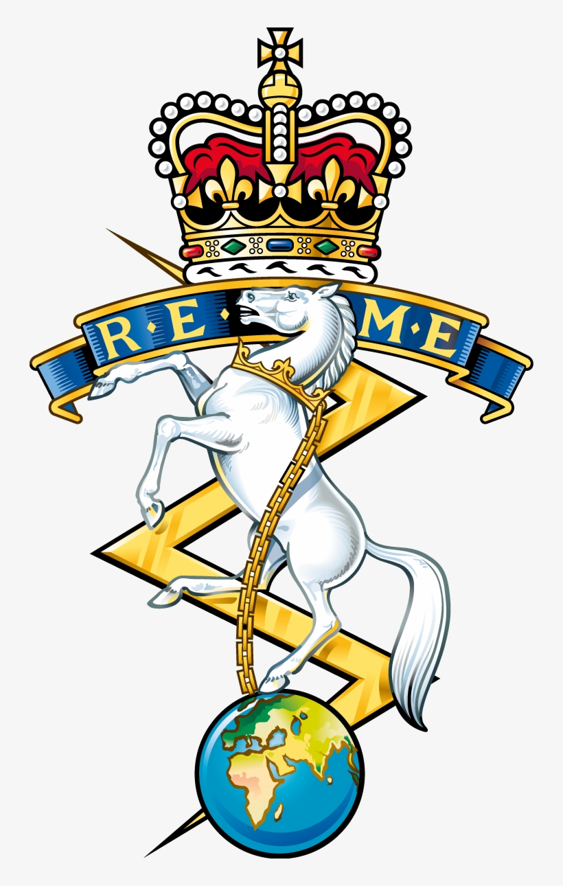 Svg Royalty Free Library Royal Electrical And Mechanical - Royal Engineers Cap Badge, transparent png #9167827