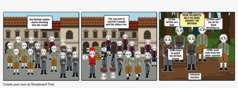 Boston Massacre - Cartoon, transparent png #9167905