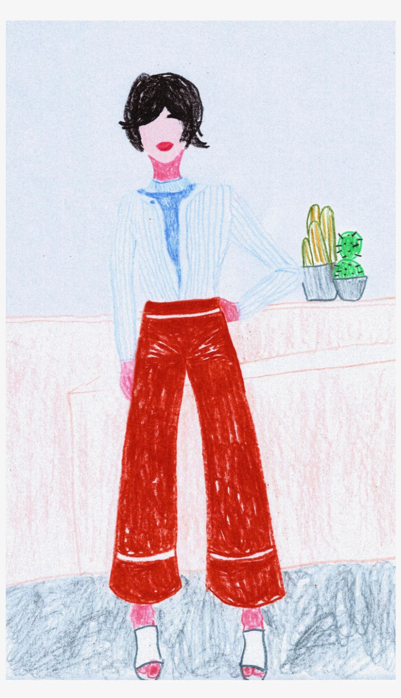 Crayon Dame Orange, transparent png #9168099