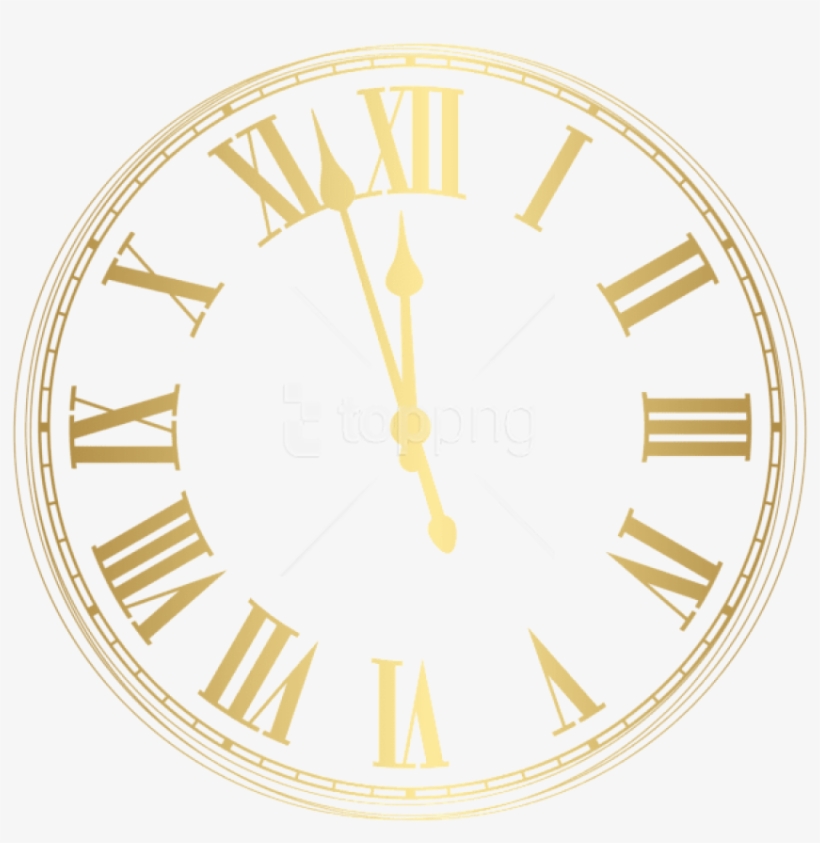 Free Png New Year Clock Png - New Year Clock Png, transparent png #9168382