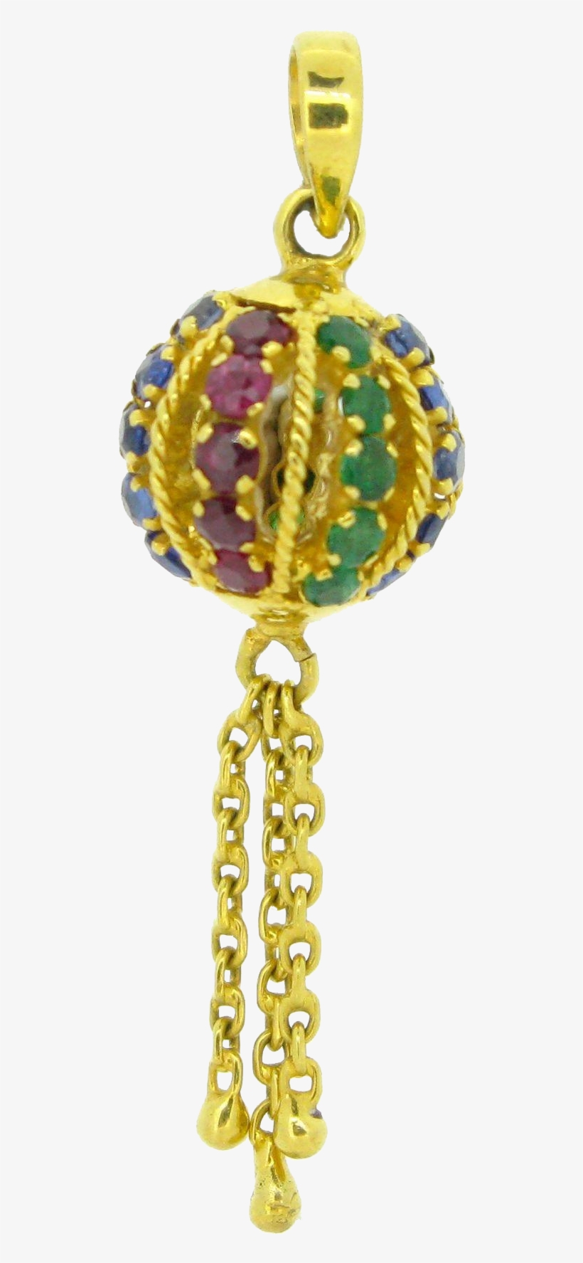 Charming Precious Stones Pendant Or Lucky Charm, 18tk - Locket, transparent png #9168422