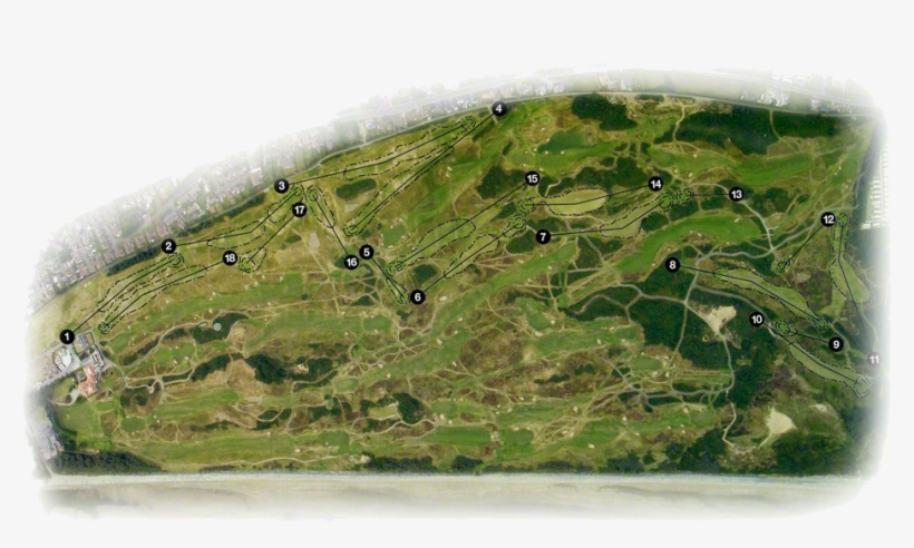 Mourne Golf Course Layout - Aerial Photography, transparent png #9169027