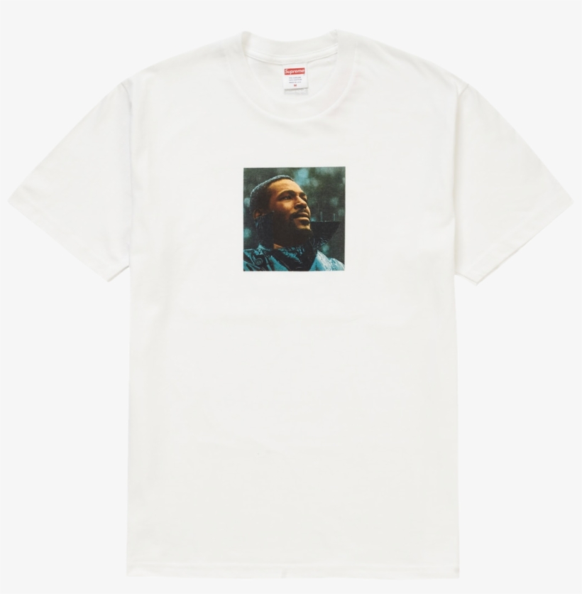 Image Of Supreme White "marvin Gaye" Tee - Orangutan, transparent png #9169609