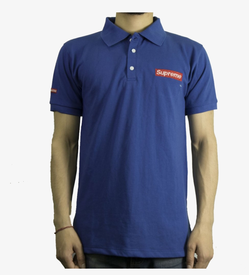 Royal Blue Supreme Polo Shirt For Men - Polo Shirt, transparent png #9169774